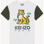 T-shirts à manches courtes blancs à motif tigres enfant 