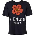 T-shirts de créateur Kenzo bleus à motif fleurs à manches courtes à manches courtes Taille L look fashion pour homme 