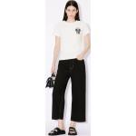 Jeans larges de créateur Kenzo noirs en denim bruts Taille 3 XL pour femme 