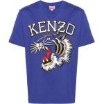 Kenzo t-shirt Tiger Varsity en coton - Bleu