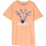 Robes à manches courtes Kenzo Kids orange à imprimé animal bio éco-responsable Taille 10 ans pour fille en promo de la boutique en ligne Farfetch.com 