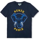 T-shirts à col rond Kenzo bleu marine à motif éléphants de créateur Taille 8 ans pour fille de la boutique en ligne Miinto.fr avec livraison gratuite 