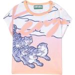 T-shirts à col rond Kenzo roses à logo en coton de créateur Taille 6 ans classiques pour fille de la boutique en ligne Miinto.fr avec livraison gratuite 