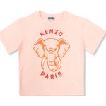 T-shirts à col rond Kenzo roses à motif éléphants de créateur Taille 10 ans pour fille de la boutique en ligne Miinto.fr avec livraison gratuite 