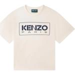 T-shirts à col rond Kenzo blancs en coton de créateur Taille 10 ans pour fille de la boutique en ligne Miinto.fr avec livraison gratuite 