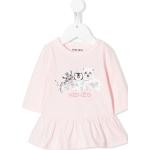 Robes imprimées Kenzo Kids roses en jersey bio éco-responsable pour fille en promo de la boutique en ligne Farfetch.com 