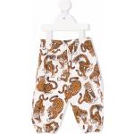 Kenzo Kids pantalon de jogging à imprimé tigre - Blanc