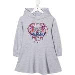 Robes imprimées Kenzo Kids gris clair à motif éléphants Taille 2 ans classiques pour fille en promo de la boutique en ligne Farfetch.com 