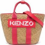 Sacs cabas de créateur Kenzo Logo roses tressés pour femme 