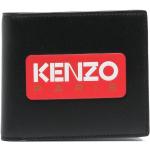 Portefeuilles de créateur Kenzo Logo noirs en cuir de veau en cuir pour femme 