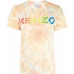 Kenzo t-shirt tie-dye à logo imprimé - Orange