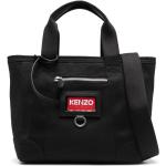 Kenzo sac cabas à étiquette logo - Noir