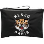 Kenzo pochette à motif Tiger Head - Noir