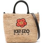 Sacs à main de créateur Kenzo Flower beiges à motif fleurs en cuir pour femme 