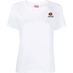 T-shirts de créateur Kenzo Logo blancs en jersey à manches courtes à col rond pour femme 