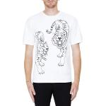 T-shirts de créateur Kenzo Jungle blancs à motif tigres à manches courtes à manches courtes Taille XL look fashion pour homme 