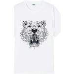 T-shirts de créateur Kenzo Tiger blancs à motif tigres à manches courtes à manches courtes Taille L look fashion pour homme 