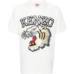 Kenzo t-shirt Tiger Varsity en coton - Blanc