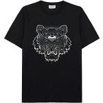 T-shirts basiques de créateur Kenzo Tiger noirs en coton à motif tigres Taille S look fashion pour homme 