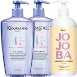 Shampoings 2 en 1  Kerastase vegan d'origine française à l'huile de jojoba 500 ml pour cheveux blonds 