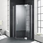 Cabines de douche argentées en aluminium 