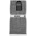 Serviettes de table ZicZac noires 