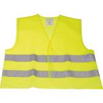Gilets de sécurité jaunes en polyester à motif voitures enfant 