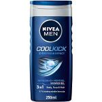 Gels douche Nivea Cool Kick d'origine allemande 250 ml pour le corps pour homme 