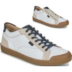 Baskets basses Kickers blanches Pointure 42 look casual pour homme 