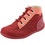 Chaussures oxford Kickers rouge bordeaux Pointure 24 look casual pour fille 