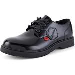 Chaussures Kickers noires en cuir Pointure 42 look fashion pour femme 