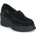 Chaussures casual Kickers Kick noires en cuir Pointure 38 look casual pour femme en promo 