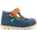 Chaussures Kickers bleu marine en cuir à scratchs Pointure 25 pour bébé en promo 