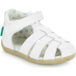 Sandales Kickers blanches en cuir Pointure 25 avec un talon jusqu'à 3cm pour enfant 