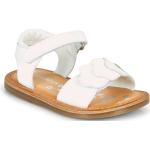 Sandales Kickers blanches en cuir Pointure 30 pour enfant en promo 