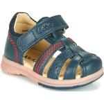 Sandales Kickers bleues en cuir Pointure 19 pour enfant en promo 