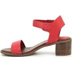 Sandales à talons Kickers rouges en cuir Pointure 36 look fashion pour femme en promo 