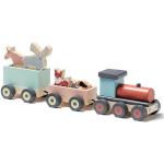 Trains miniatures en bois à motif animaux sur les transports 