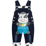 Salopettes en jean à rayures en denim à motif vaches look fashion pour garçon de la boutique en ligne Amazon.fr 