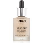 Fonds de teint Kiko roses cruelty free non comédogènes vitamine E sans parfum texture liquide 
