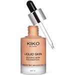 Fonds de teint Kiko beiges nude cruelty free non comédogènes vitamine E sans parfum texture liquide 
