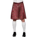 Jupes écossaises rouges à carreaux pour femme 
