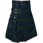 Jupes écossaises vertes à fleurs Taille XL classiques pour femme 