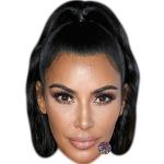 Kim Kardashian (Black Hair) Celebrity Mask, Flat C