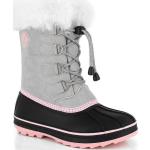 Bottes de neige & bottes hiver  Kimberfeel argentées en fourrure à lacets Pointure 26 pour enfant en promo 