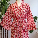 Robes à imprimés multicolores à fleurs Tailles uniques look asiatique pour femme 