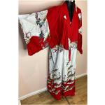 Robes fleuries rouges à fleurs Tailles uniques look asiatique pour femme 