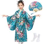 Robes de soirée turquoise en satin à motif papillons look asiatique pour fille de la boutique en ligne Amazon.fr 