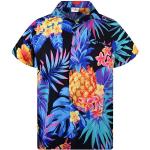 Chemises hawaiennes turquoise à motif palmier à manches courtes Taille M pour homme 