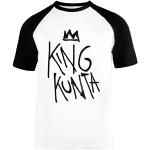 King Kunta Kendrick Lamar Tee Unisex Baseball T-Shirt Manches Courtes Homme Femme Blanc Noir